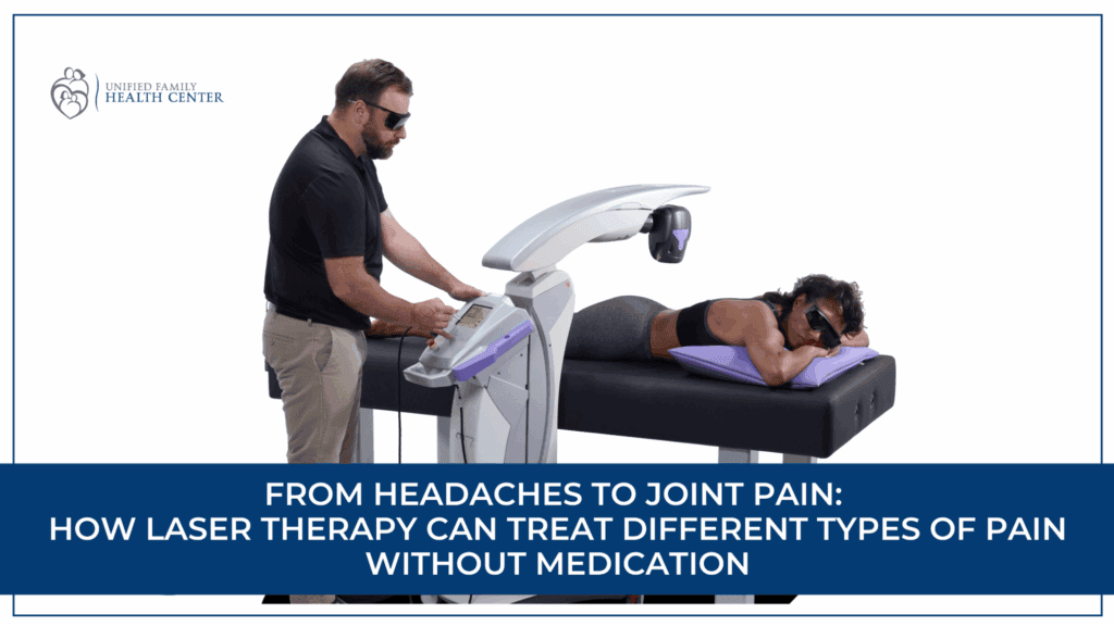 Laser Therapy for Headaches & Joint Pain Without Medication